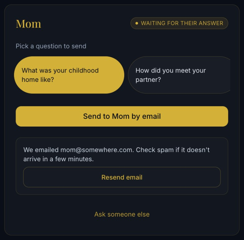 Waiting for their answer with Resend email